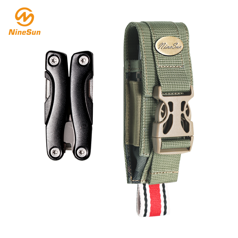 Klein groen nylon zakmes omhulsel - NS-KF-180012